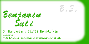 benjamin suli business card